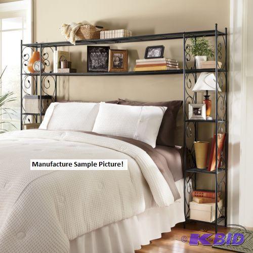 lot 82 image: Metal Leaf Bed - Full - Leaf Headboard boosts...