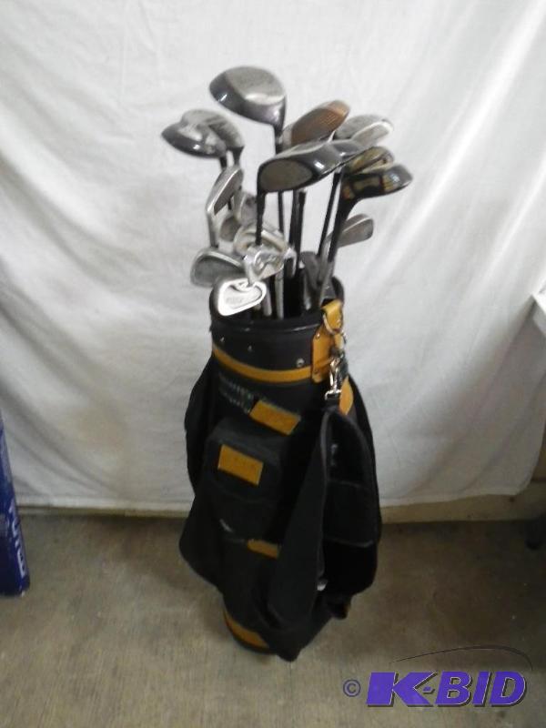 Golf clubs and bag...