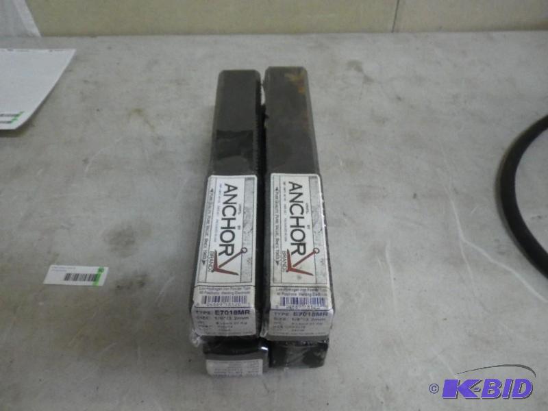 4 new boxes of welding rods...