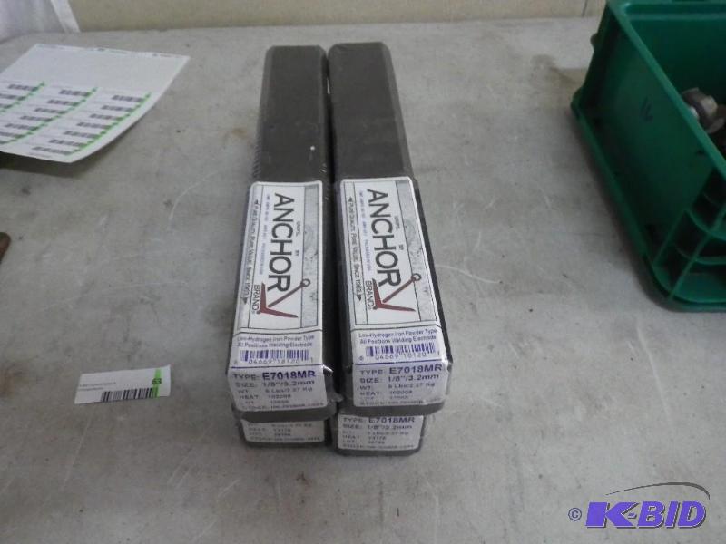 4 new boxes of welding rods...
