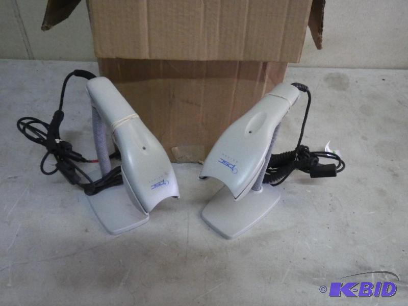 10 POS barcodes scanners with cables and hold...