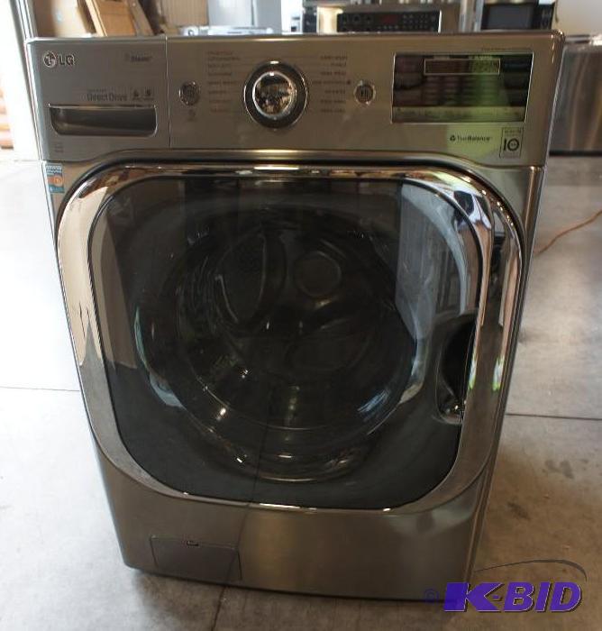 lot 5 image: LG Washer Model # (WM8000HVA) MSRP $1499 Te...