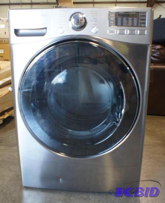 lot 8 image: New LG Dryer Model # (DLGX3471V) SteamDryer f...