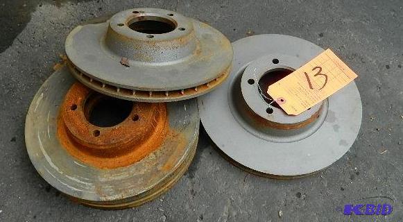 lot 13 image: 1969 Camaro 2 piece Rotors, used. Set of 4. P...