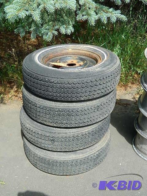 lot 134 image: Lot of (4) GM 14" Wheels ...