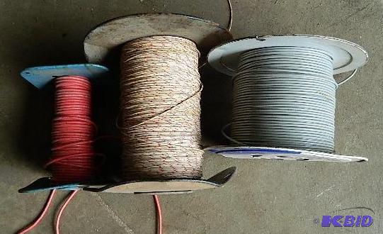 lot 163 image: Lot of 3 Spools Of Wire...