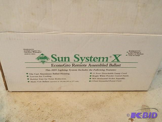 lot 185 image: Sun Systems X Econogro Remote assembled balla...
