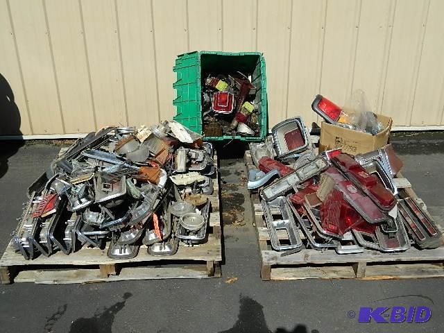 lot 5 image: (2) Pallets Tail lights, Head lights, Assembl...