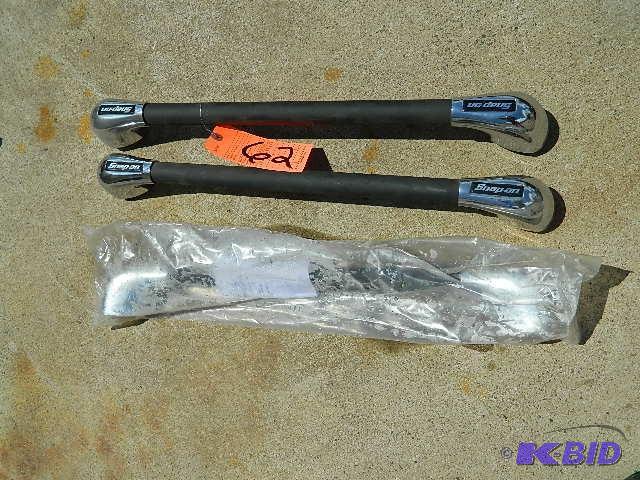 lot 62 image: (3) Snap On Tool box handles. 24" long. ...