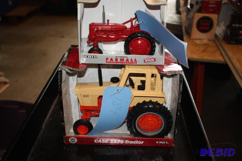 lot 184 image: Case 1170 Tractor and McCormick Farmall Super...