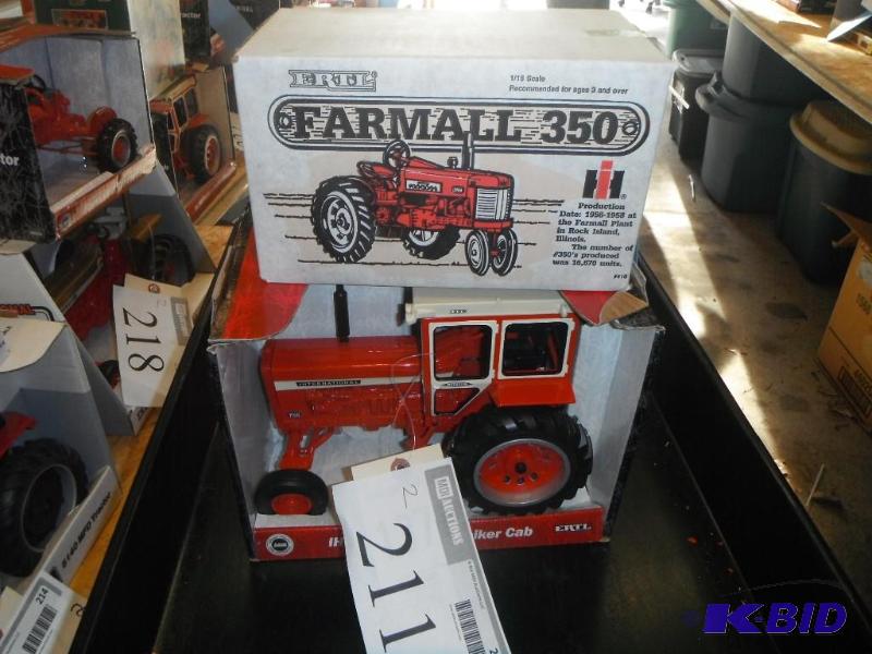 lot 211 image: Farmall 350 Tractor&nbspand IH 756 Tractor w...