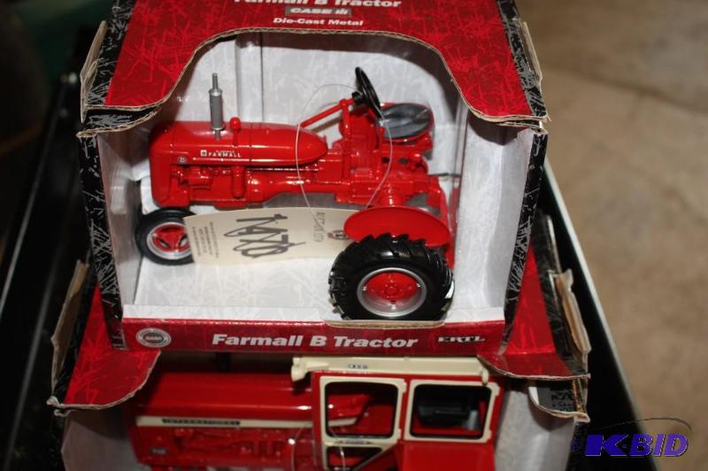 lot 226 image: Farmall B Tractor and IH 756 Tractor with Hin...