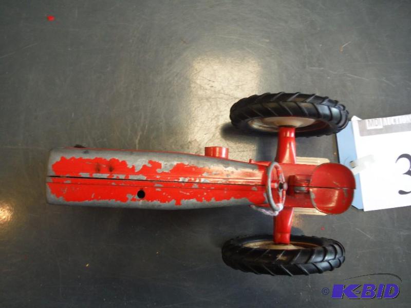 lot 319 image: Vintage Red Toy Tractor...