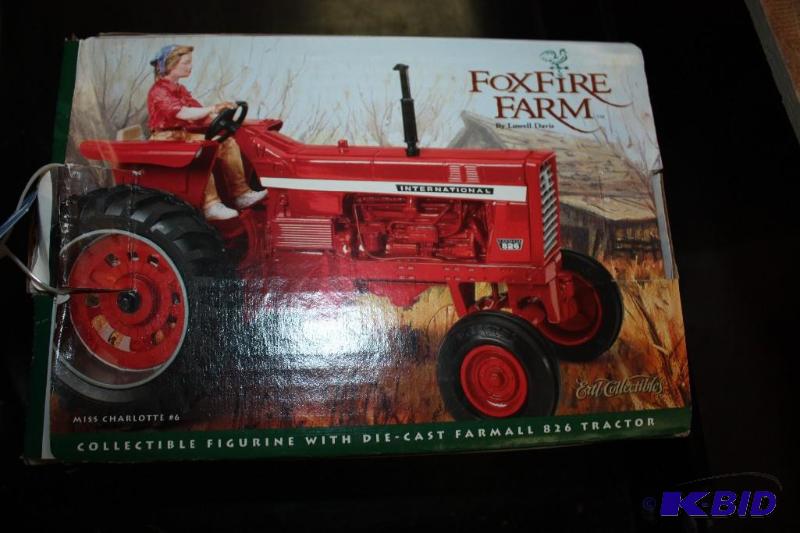 lot 378 image: Farmall 826 Tractor with Collectible Figurine...