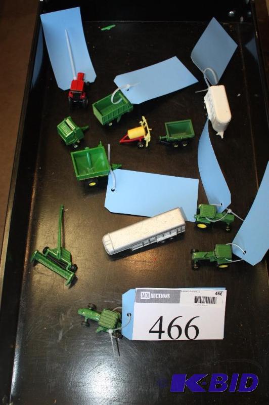 lot 466 image: Lot of (12) Including (3) John Deere Toy Tra...