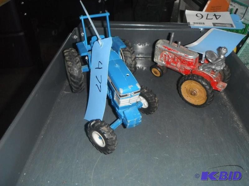 lot 477 image: Lot of (2) Including Blue Toy Ford 7710 Trac...