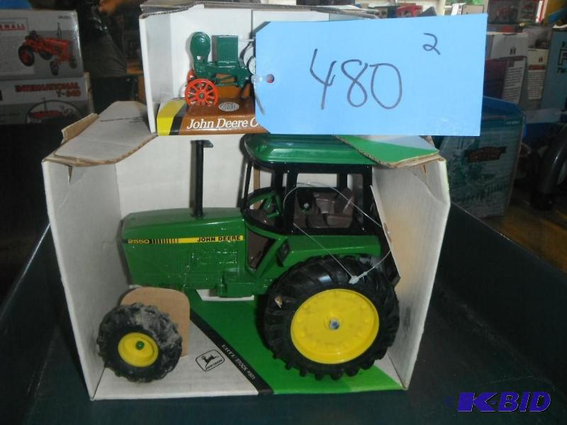 lot 480 image: John Deere 2550 Tractor and John Deere Overti...