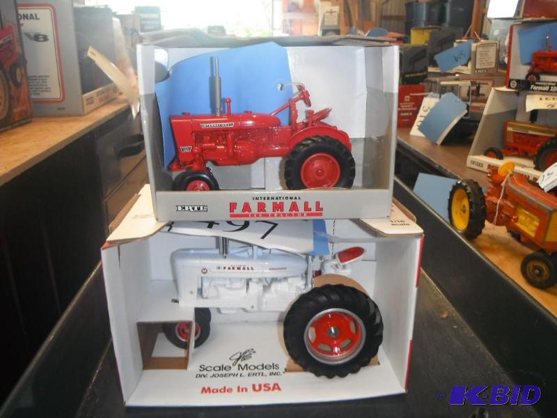 lot 497 image: Farmall 140 Tractor and Farmall M White Tract...