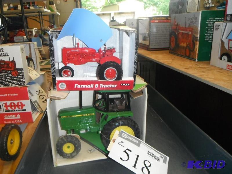 lot 518 image: Farmall B Tractor and John Deere 2550 Tractor...
