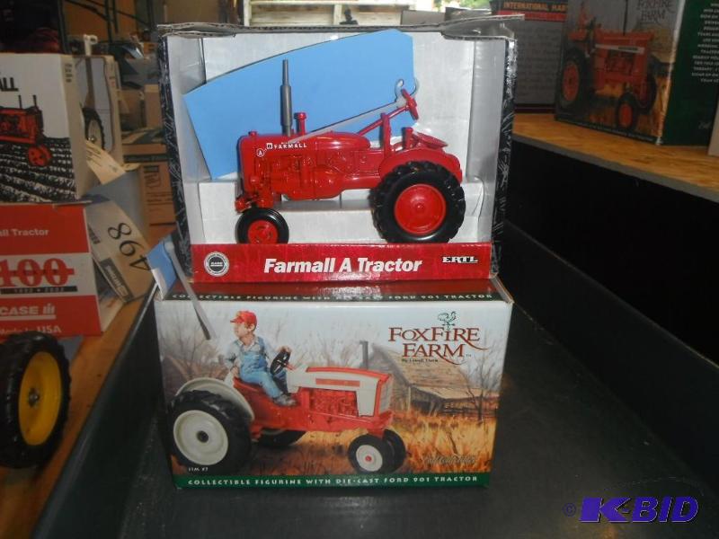 lot 525 image: Farmall A Tractor and Ford 901 Tractor with C...