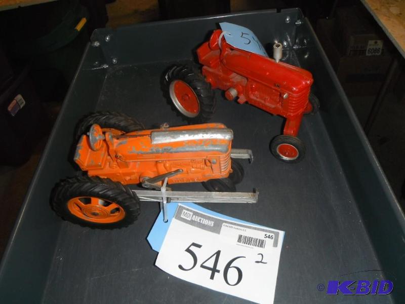 lot 546 image: Two Hubley Tractors...
