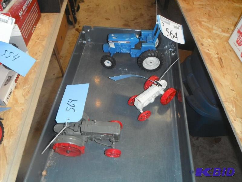 lot 564 image: A Collection of Tractors Including a Case Tra...