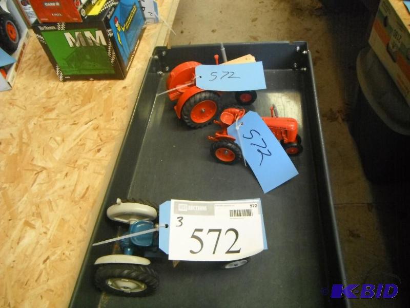lot 572 image: A Collection of Tractors Including a Case Tra...