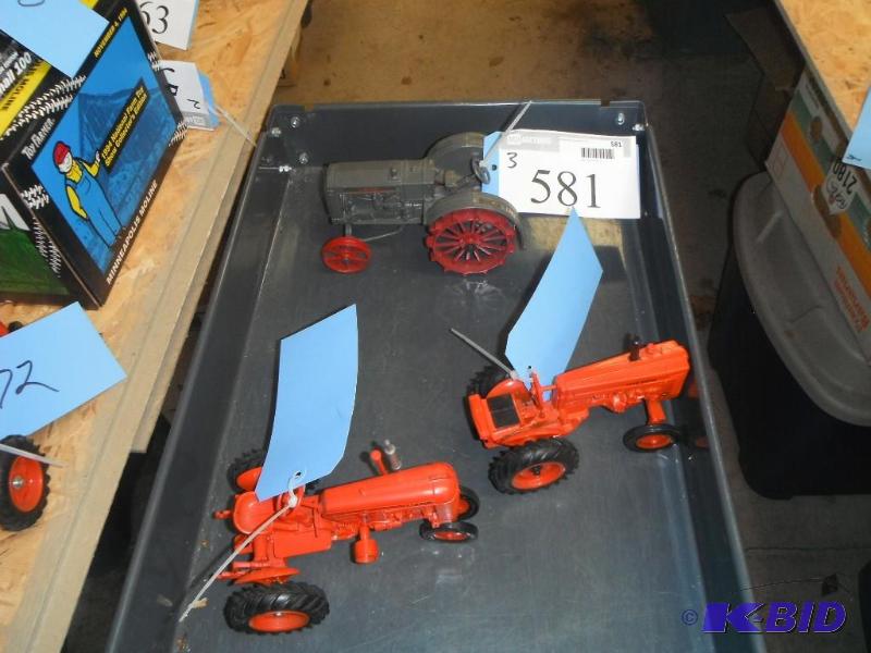 lot 581 image: A Collection of Tractors Including a Case Tra...