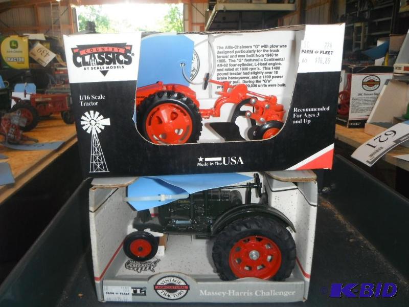 lot 596 image: Allis-Chalmers G Tractor with Plow and Massey...