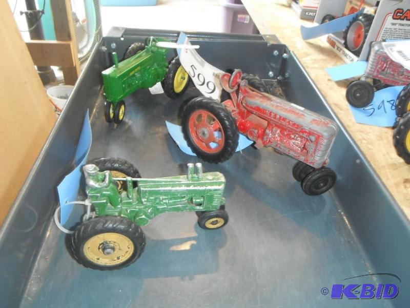 lot 599 image: A Collection of Tractors Including a Hubley T...