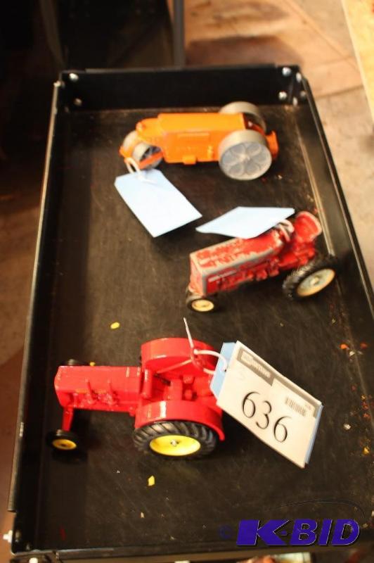 lot 636 image: A Collection of Tractors including a Vintage ...