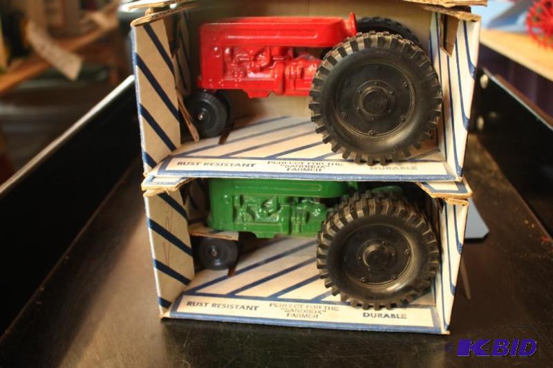 lot 639 image: Lot of (2) Including (1) Red Toy Tractor, in...