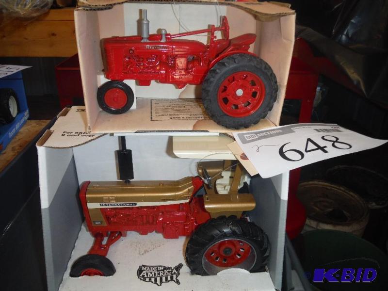 lot 648 image: Farmall H Tractor and International 826 Tract...