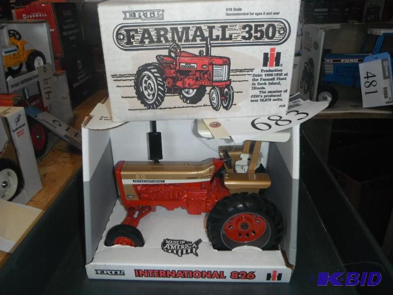 lot 683 image: Farmall 350 Tractor and International 826 Tra...