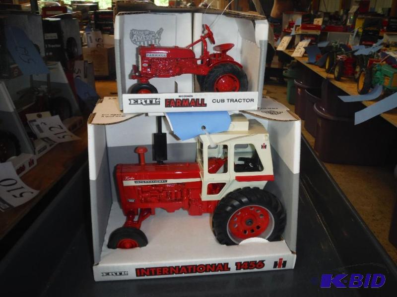 lot 697 image: International 1456 Tractor and Farmall Cub Tr...