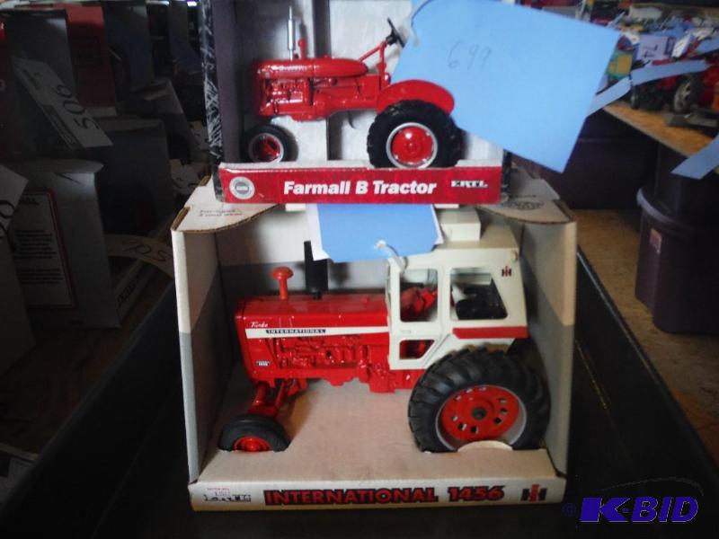 lot 699 image: Farmall B Tractor and International 1456 Trac...