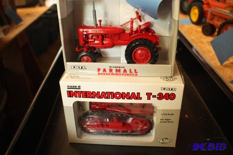 lot 714 image: Farmall Super A Tractor and International T34...