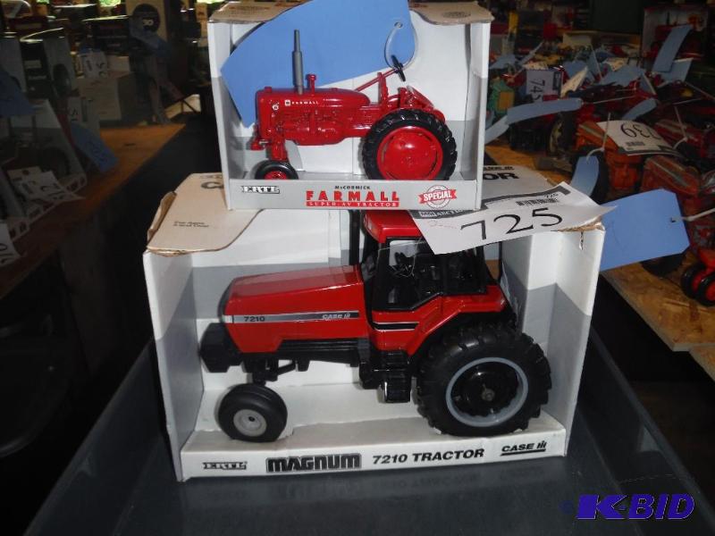 lot 725 image: Case IH 7210 Magnum Tractor and Farmall Super...