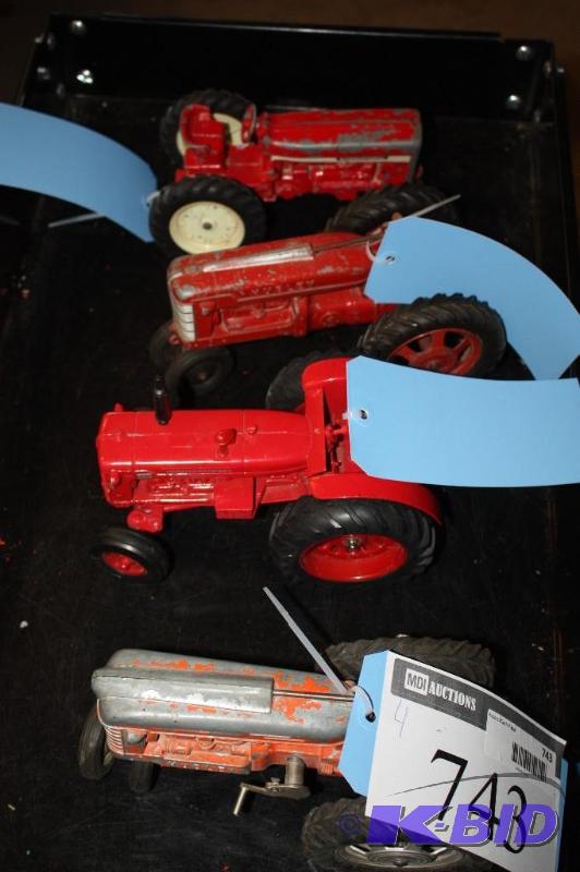 lot 743 image: A Collection of Tractors Including 2 Hubley T...