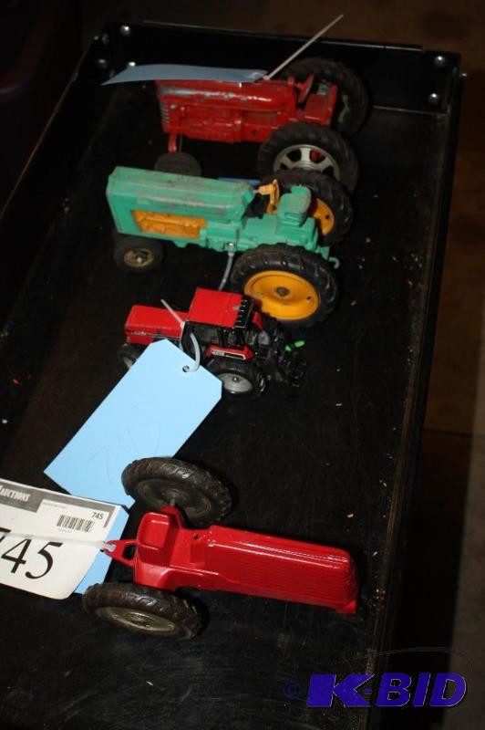 lot 745 image: A Collection of Tractors Including a Case Int...