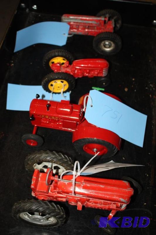 lot 751 image: A Collection of Tractors Including a Co-Op Tr...