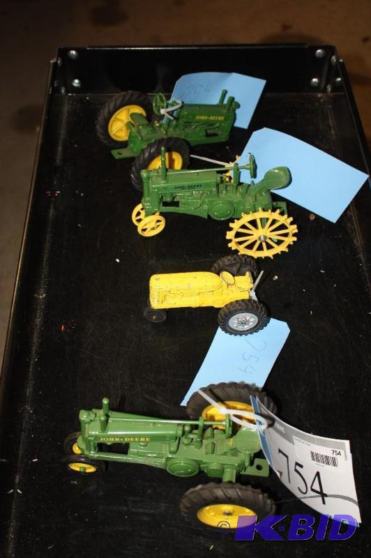 lot 754 image: A Collection of Tractors Including a Hubley T...