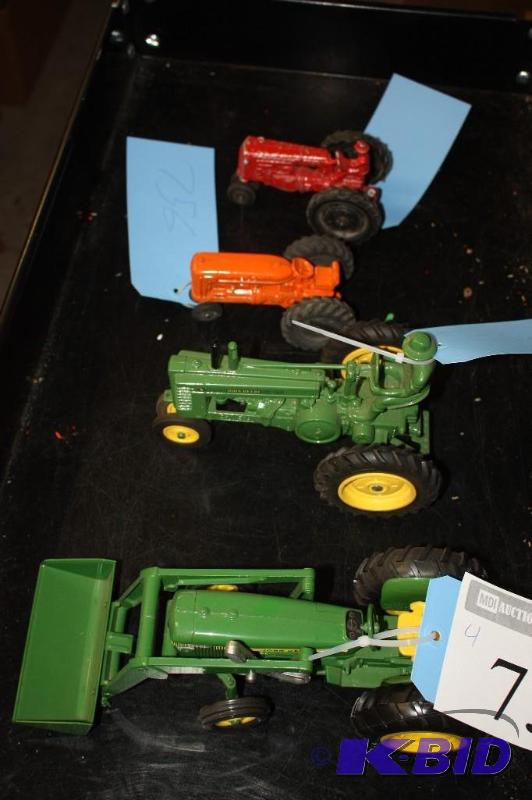 lot 756 image: A Collection of Tractors Including a John Dee...
