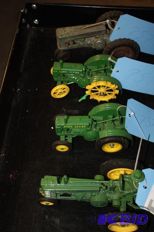 lot 757 image: A Collection of Tractors Including Three John...