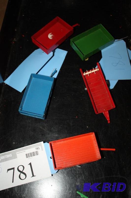 lot 781 image: Lot of (5) Toy Tractor Trailers...