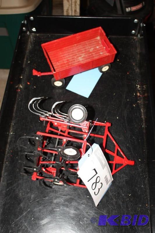 lot 783 image: Lot of (2) Including Red Toy Tractor Trailer...