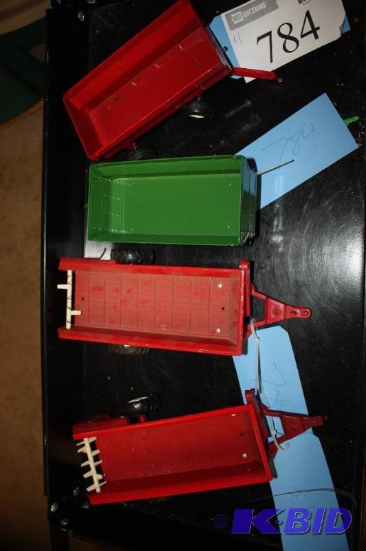 lot 784 image: Lot of (4) Toy Tractor Trailers...