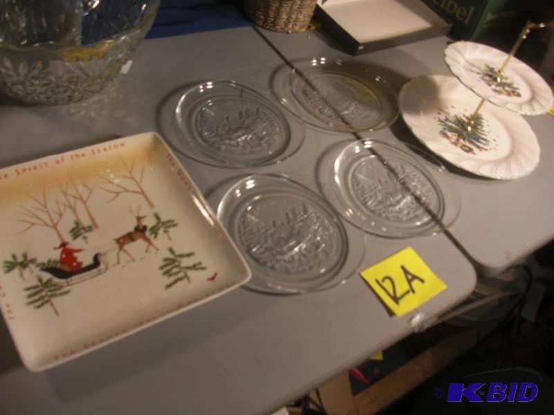 Christmas Glassware   Tiered Serving Plate  1...