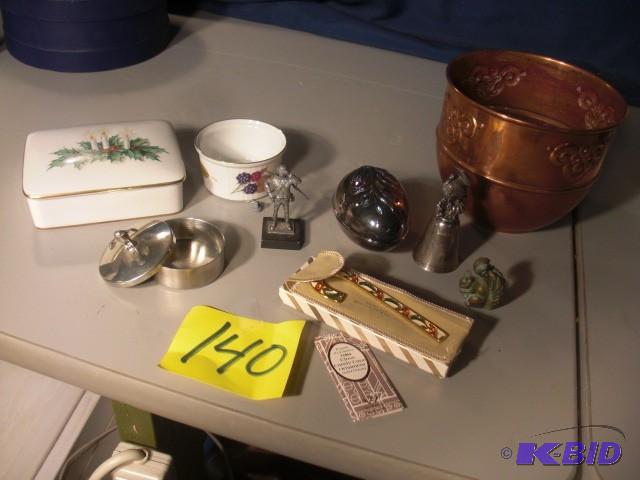 Copper Planter  Misc. Silver Plate and Pewt...