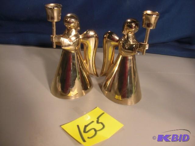 Gold Plate Angel Candle Holders, &nbsp7 12 ...